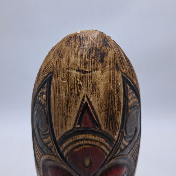 Wooden Indonesian Tribal Wall Mask - Picture 8 of 11